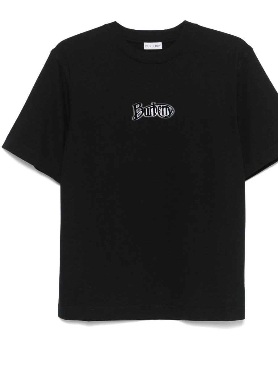 T-shirt flocked-logo Versace Women 0504